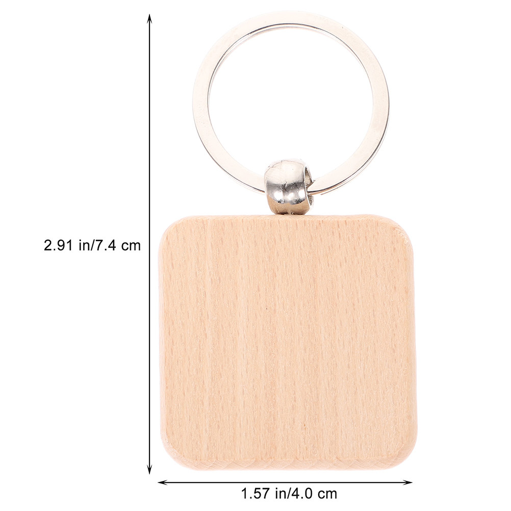 12Pcs Wooden Keychain Blanks U - Wood Ring Blank のレビューと価格