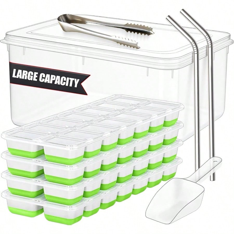 56pcs Tray With Lid And Bin –  - Silicone Mold Tray のレビューと価格