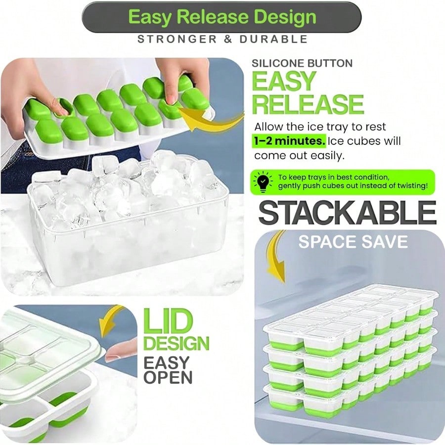 56pcs Tray With Lid And Bin –  - Silicone Mold Tray のレビューと価格