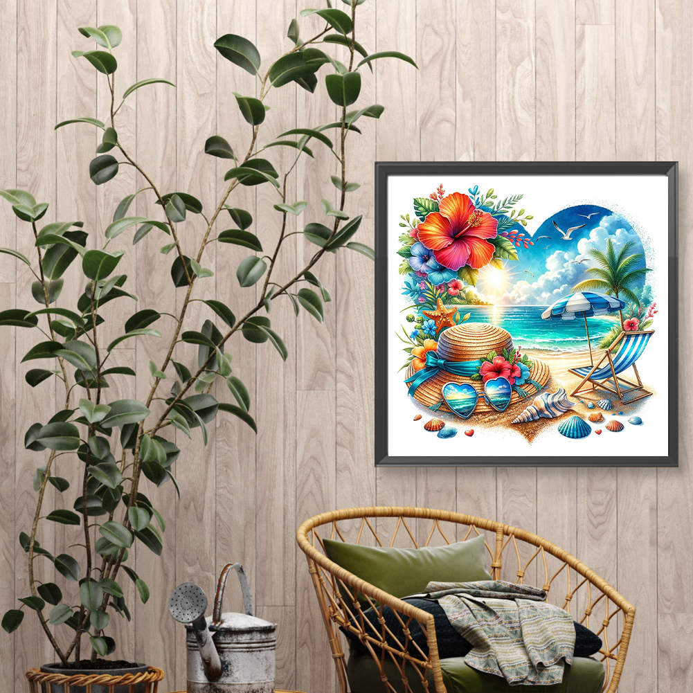 Summer Beach Full DIY 5D Round - Resin Craft Ideas のレビューと価格