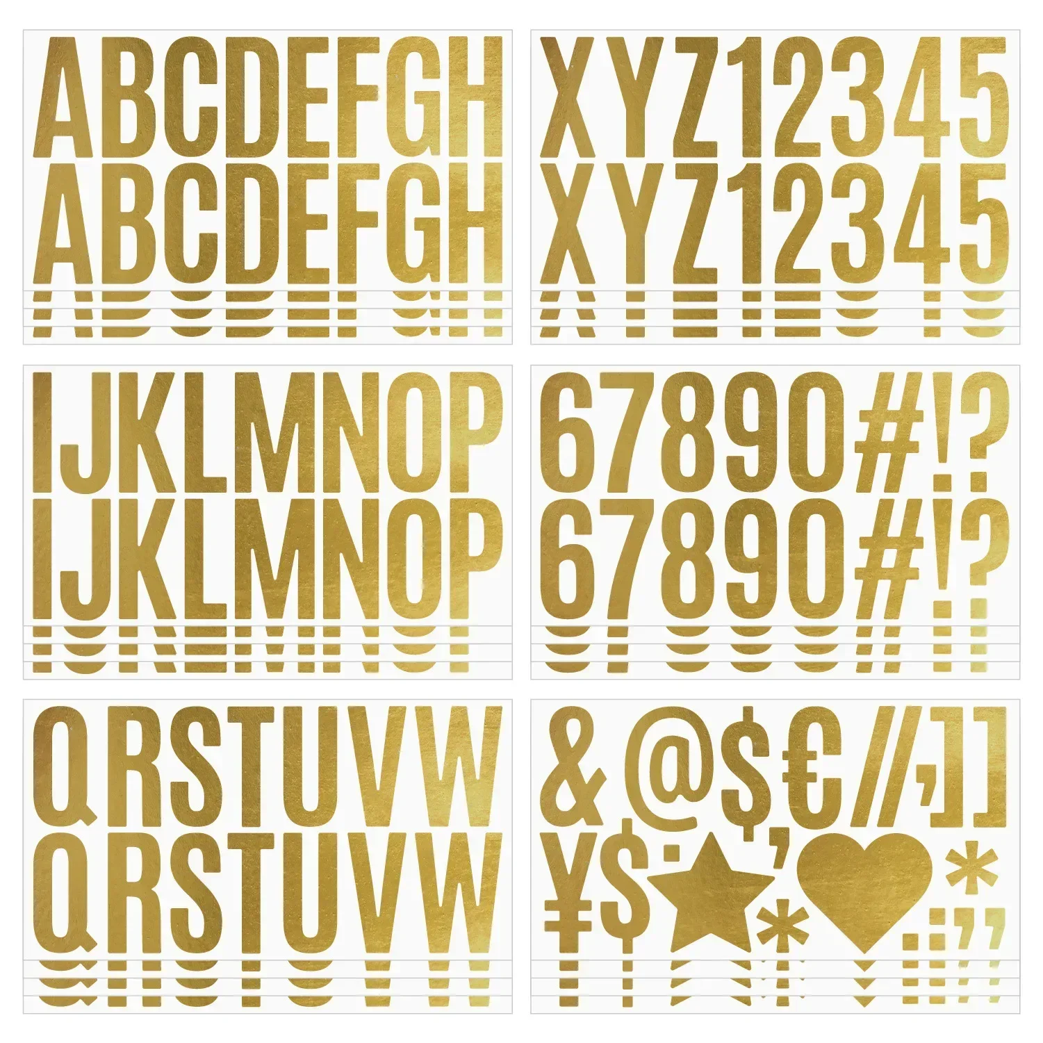 100 Pcs 6 Sheets Gold Letter S - Gold Foil Flakes のレビューと価格