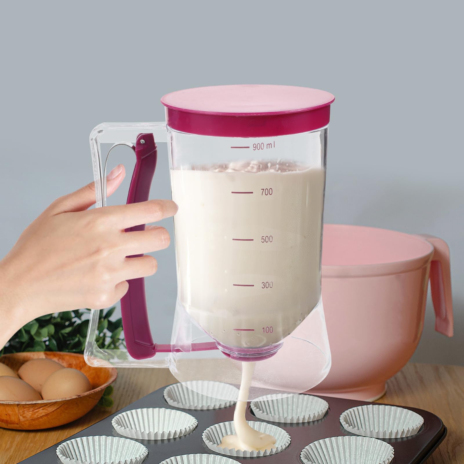 900ml Batter Dispenser Cupcake - Mixing Cup Silicone のレビューと価格