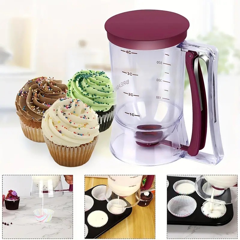 900ml Batter Dispenser Cupcake - Mixing Cup Silicone のレビューと価格