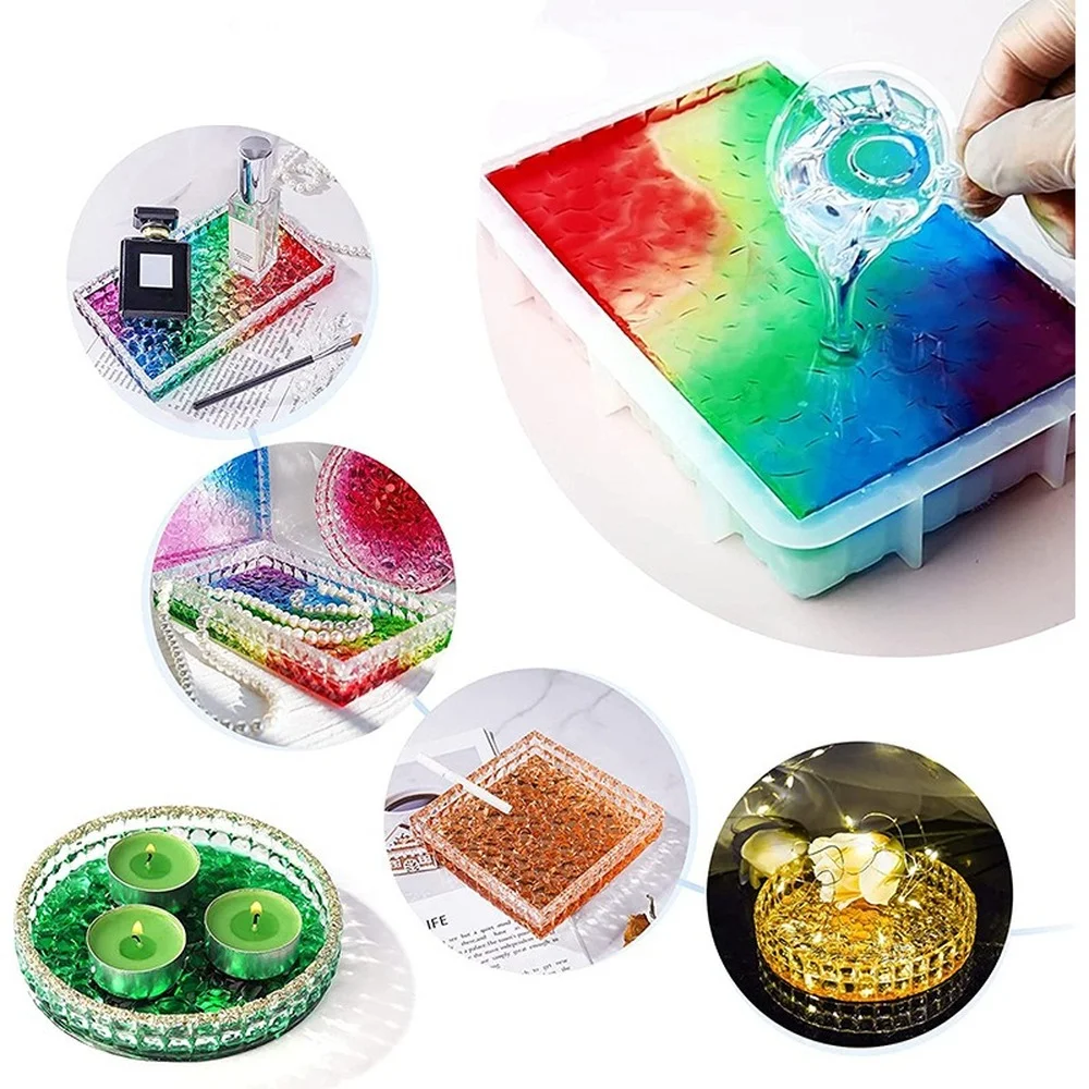 Ashtray Glass Crystal Texture  - Coaster Mold Round のレビューと価格