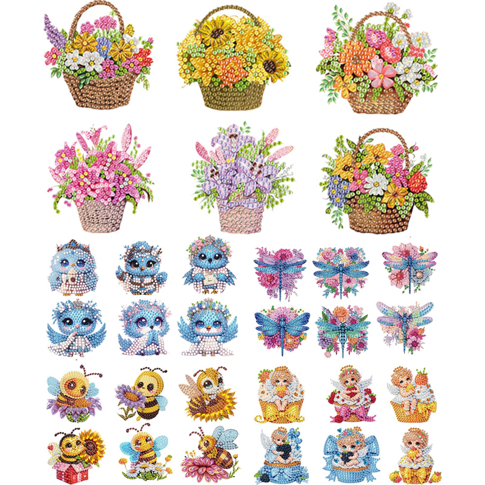 6Pcs Flower Animal DIY Fridge  - Resin Craft For Beginners のレビューと価格
