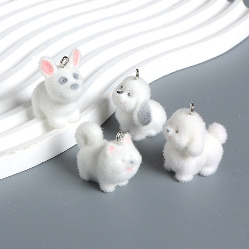 Cute Flocked 3D Dog Resin Figu - Resin Craft Ideas のレビューと価格