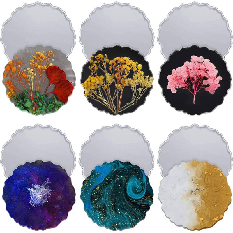 ABVT-12 Pieces Resin Coaster M - Geode Mold Silicone のレビューと価格