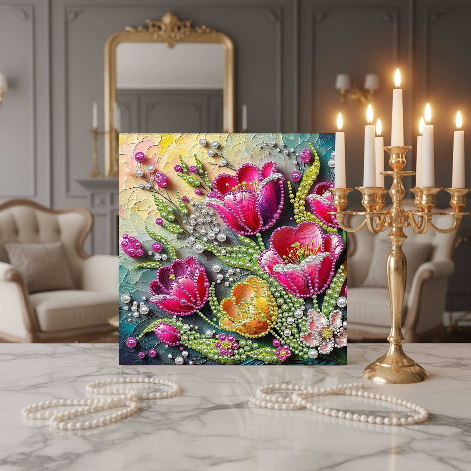 DIY Pearl Gem Paintings Pictur - Resin Craft For Beginners のレビューと価格