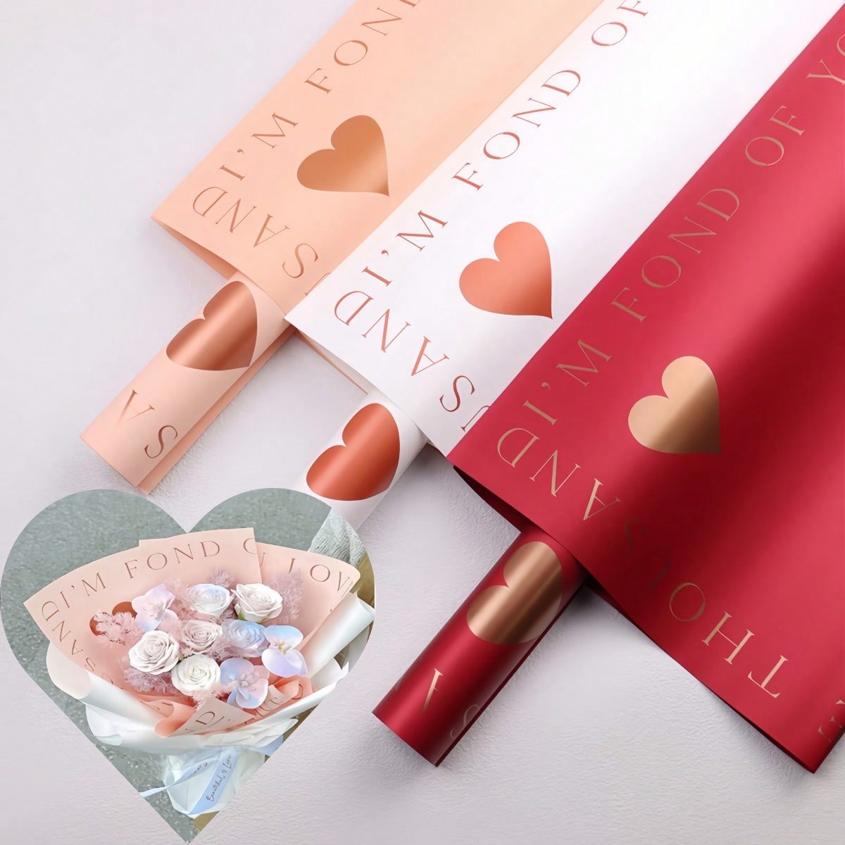 20 Sheets/Pack Gold Foil Heart - Gold Foil Flakes のレビューと価格
