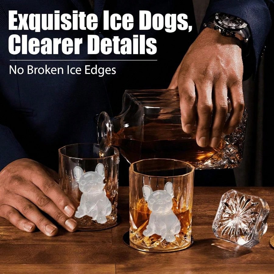 3D French Bulldog Cube Molds 2 - Silicone Mold Tray のレビューと価格