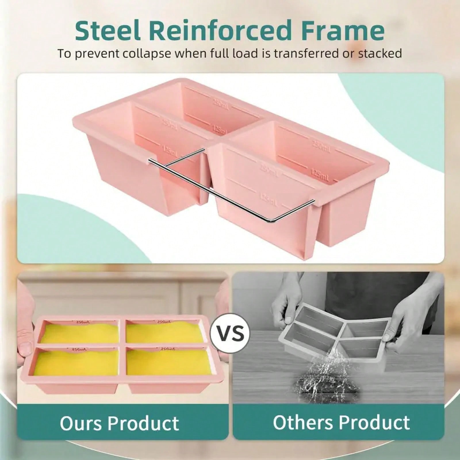 Reusable Silicone Soup Freezer - Silicone Mold Tray のレビューと価格