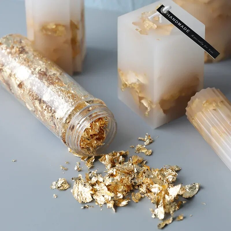 2g/1g Metallic Foil Flakes Gol - Gold Foil Flakes のレビューと価格