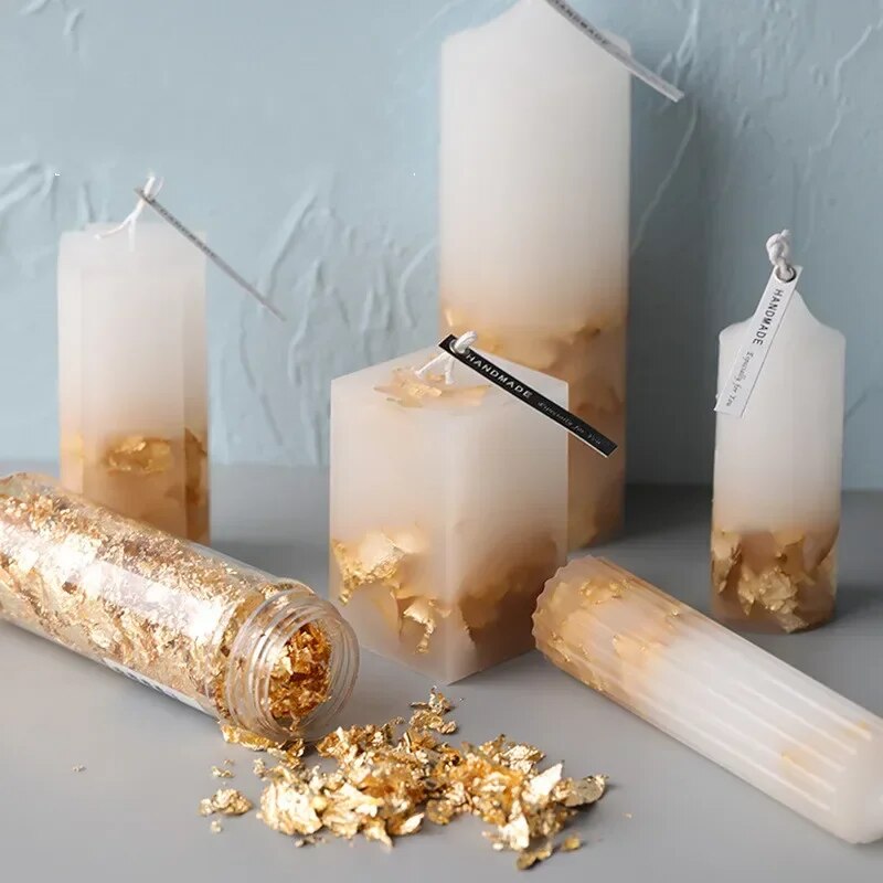 2g/1g Metallic Foil Flakes Gol - Gold Foil Flakes のレビューと価格
