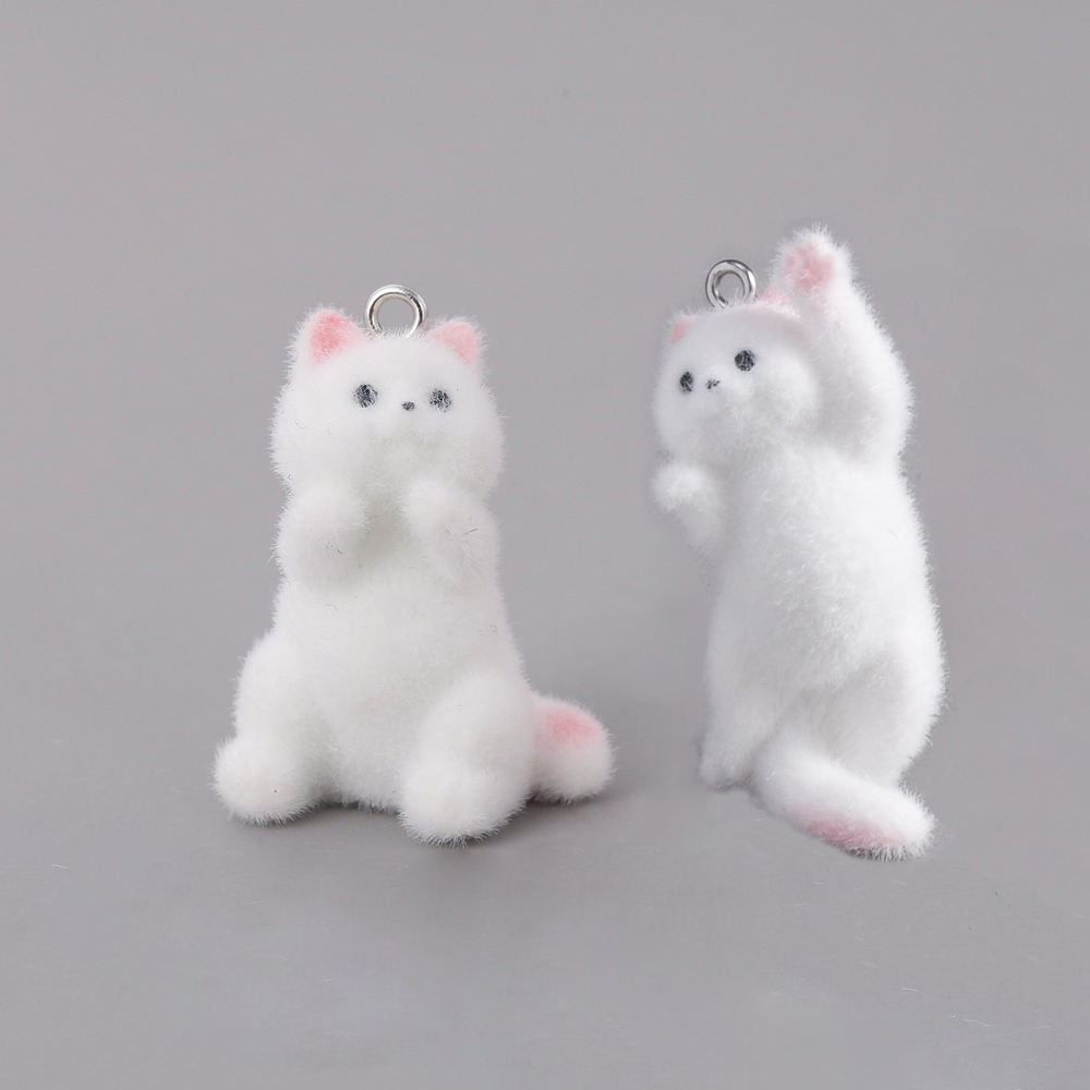 2pcs Flocking Little Cat Resin - Resin Craft Projects のレビューと価格