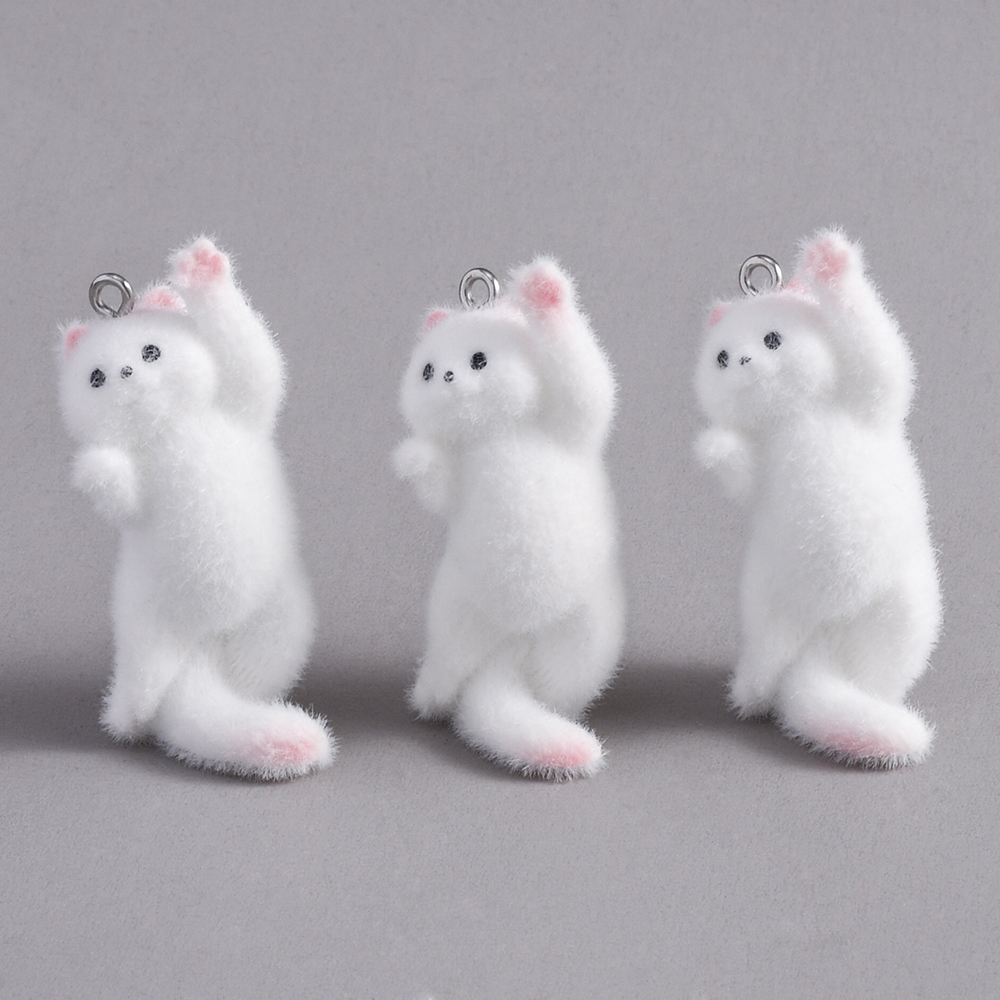 2pcs Flocking Little Cat Resin - Resin Craft Projects のレビューと価格