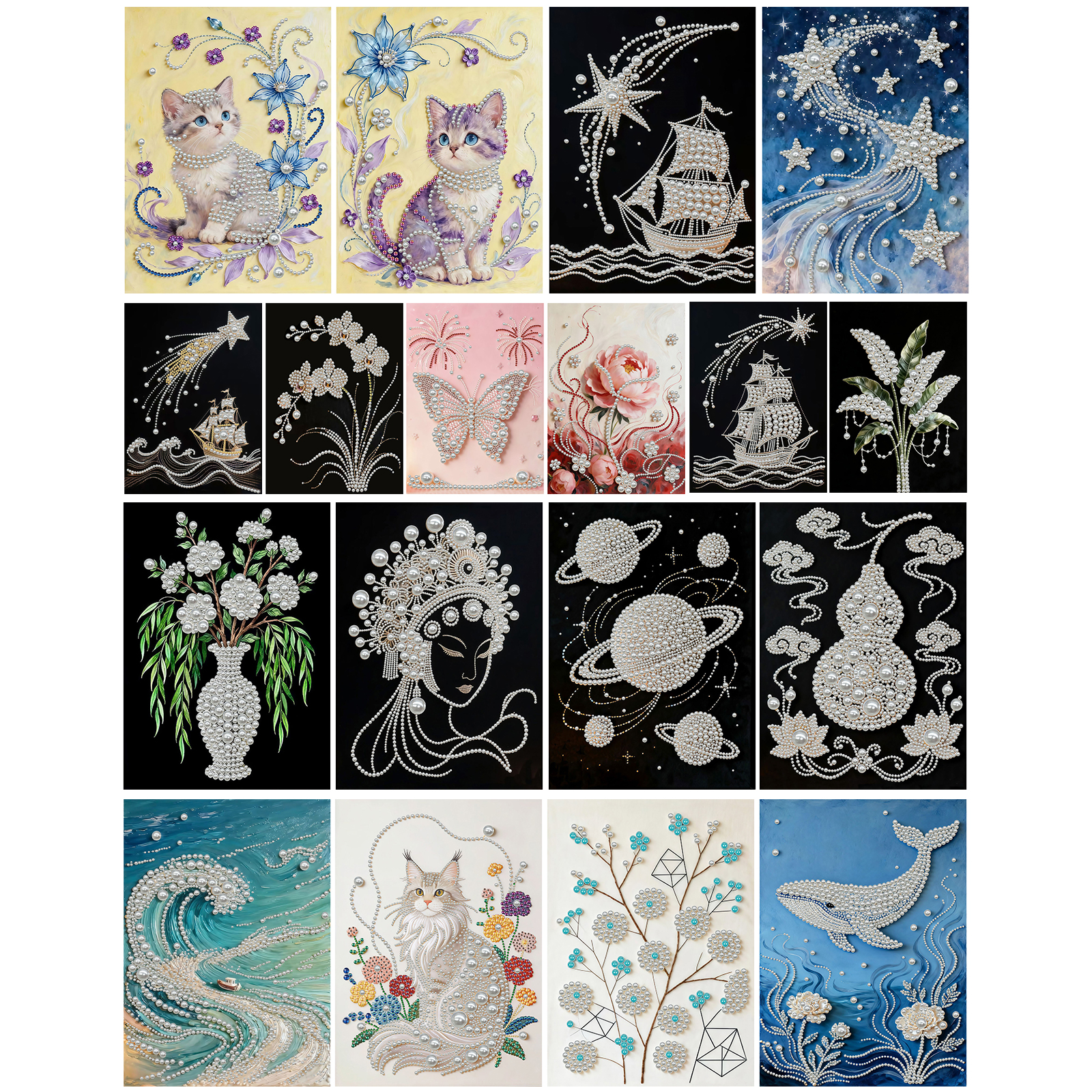 DIY Pearl Diamond Dots Paintin - Resin Craft Ideas のレビューと価格
