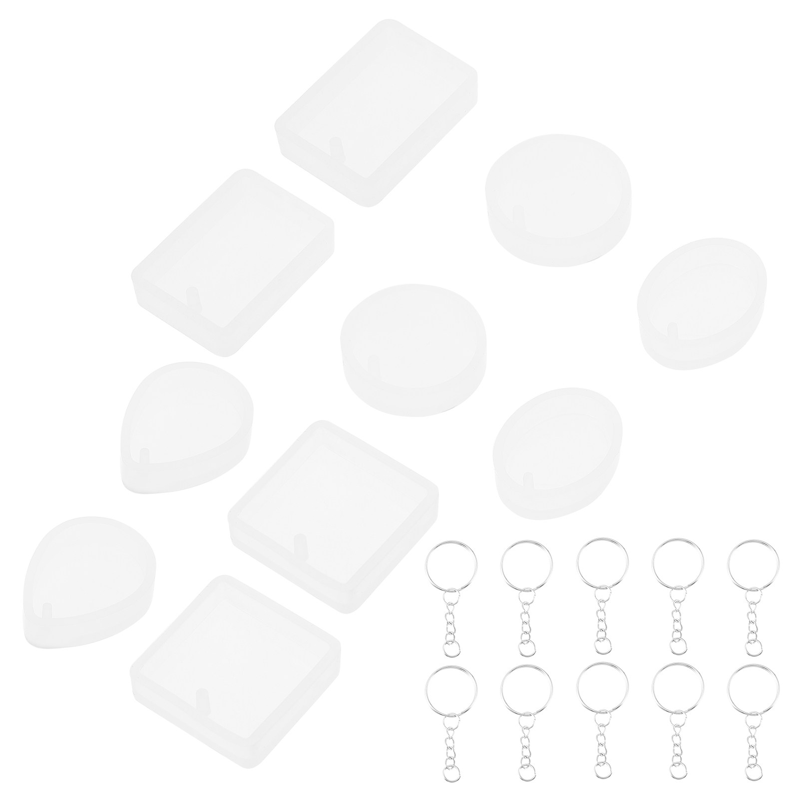 10pcs Diy Keychain Pendant Cha - Resin Crafts Diy のレビューと価格