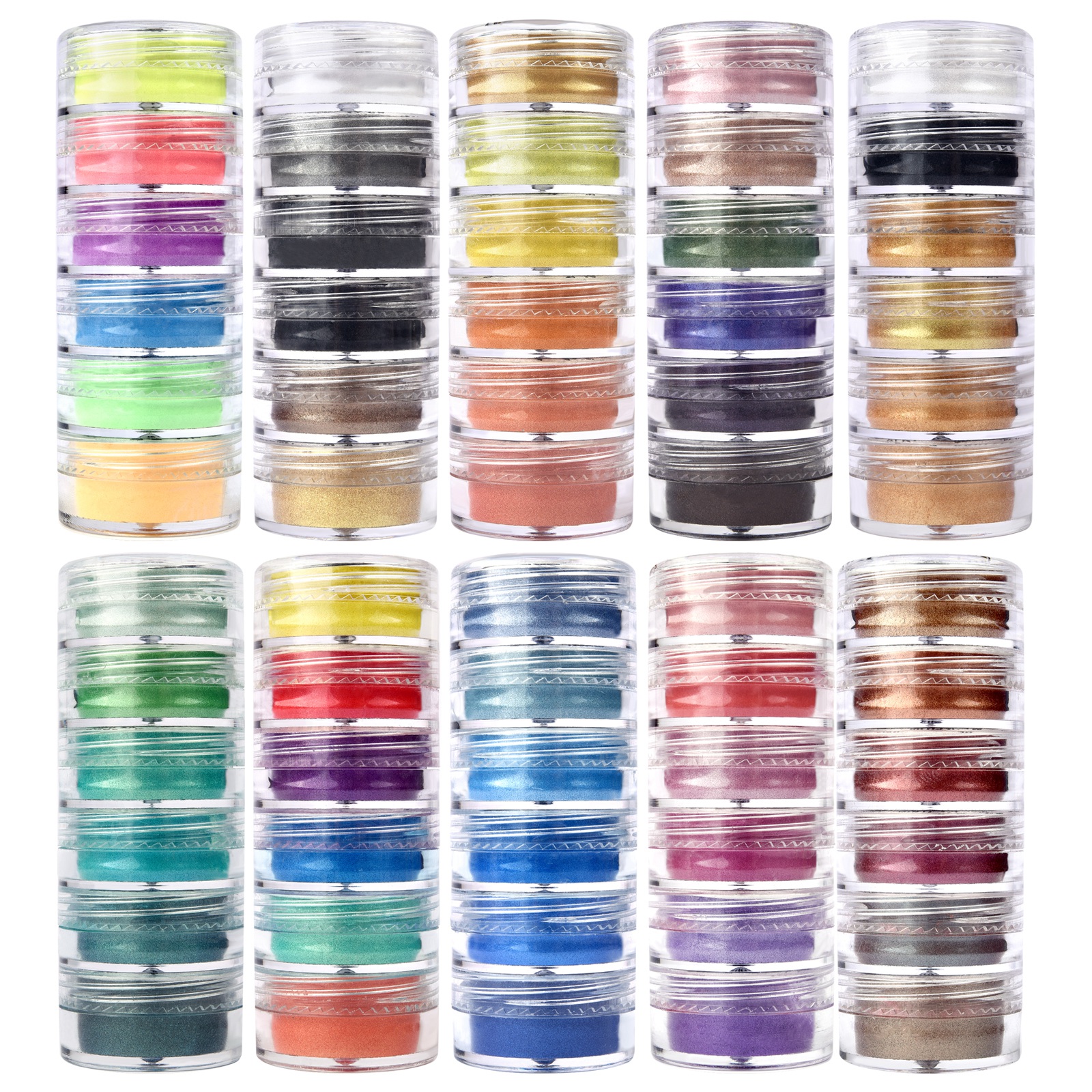6 Colors/Set Pearlescent Powde - Resin Pigment Set のレビューと価格