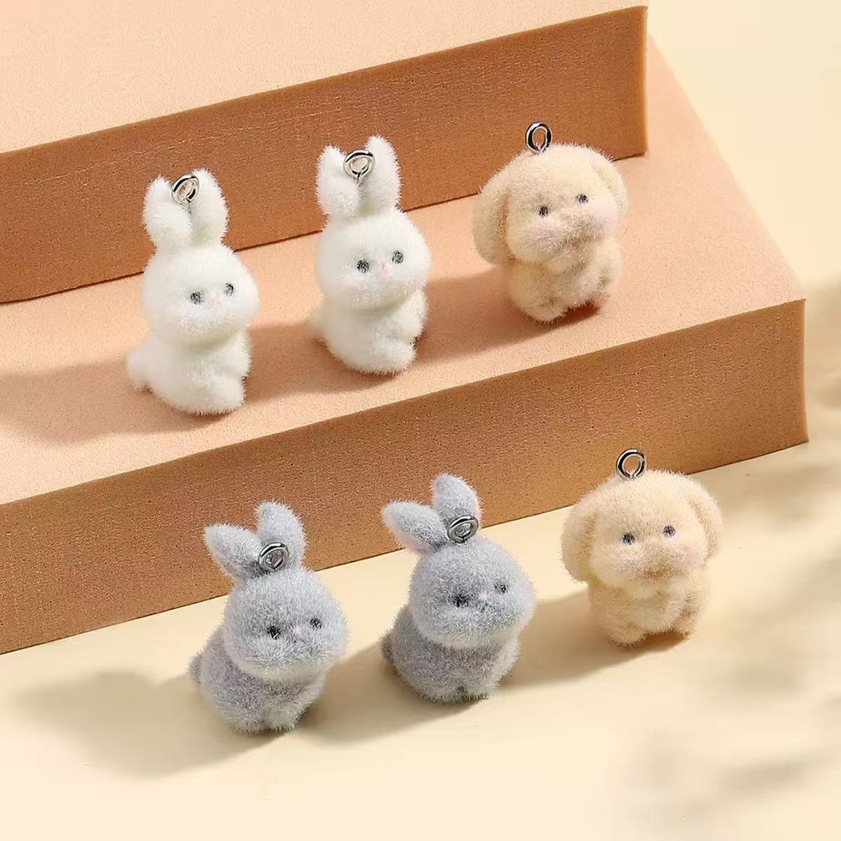 10pcs Flocking Little Rabbit R - Resin Craft Projects のレビューと価格