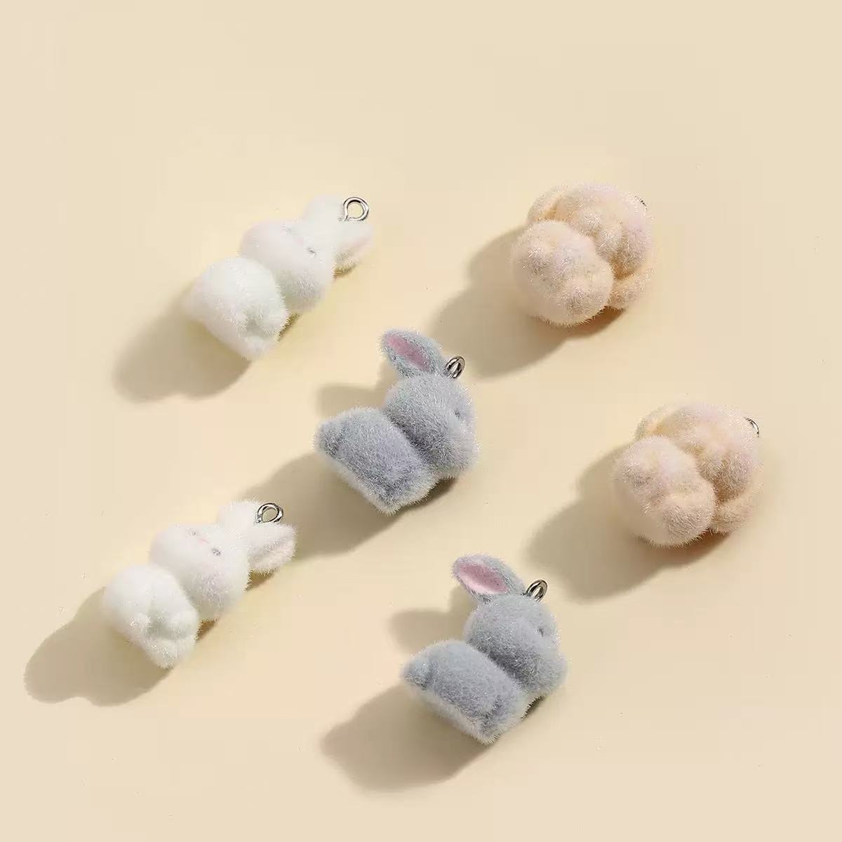 10pcs Flocking Little Rabbit R - Resin Craft Projects のレビューと価格