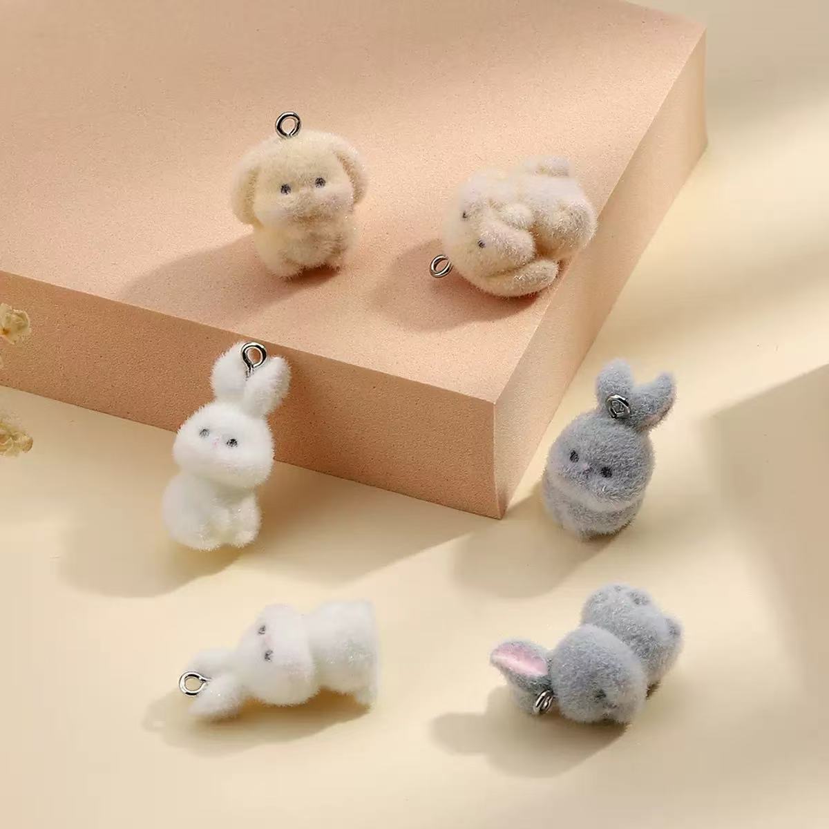 10pcs Flocking Little Rabbit R - Resin Craft Projects のレビューと価格