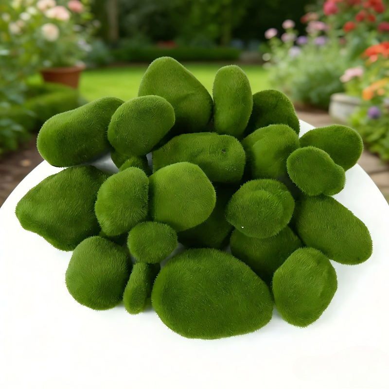 10pcs Artificial Moss Stones F - Terrarium Moss Art のレビューと価格