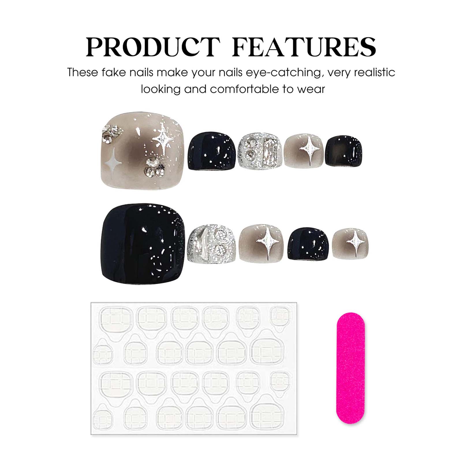 10pcs Glossy Square Fake Toena - Resin Craft Material のレビューと価格