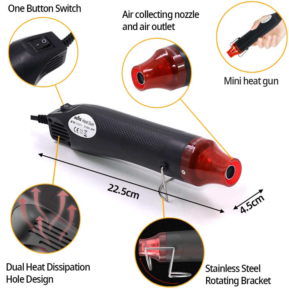 300W Hot Air Heat Gun Electric - Heat Gun Small のレビューと価格