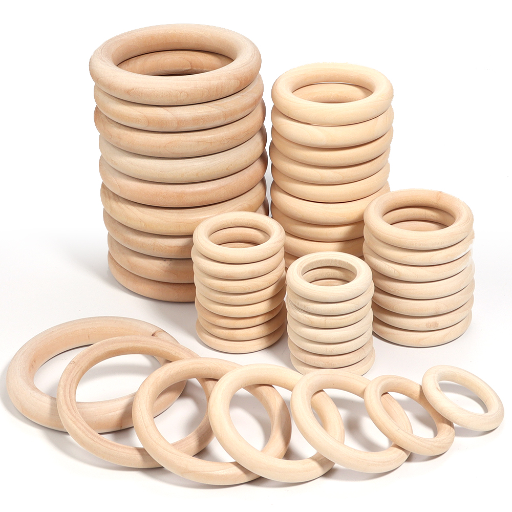 2-10pcs/lot Round Natural Wood - Wood Ring Blank のレビューと価格