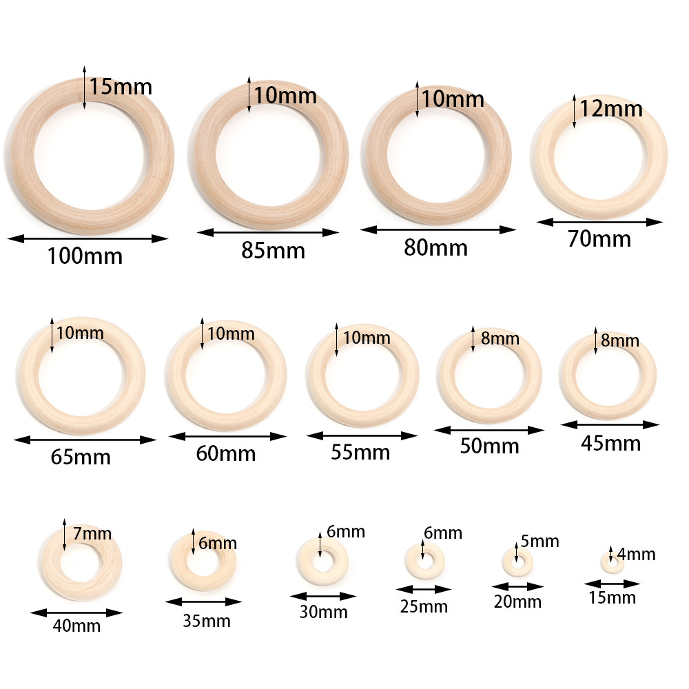 2-10pcs/lot Round Natural Wood - Wood Ring Blank のレビューと価格