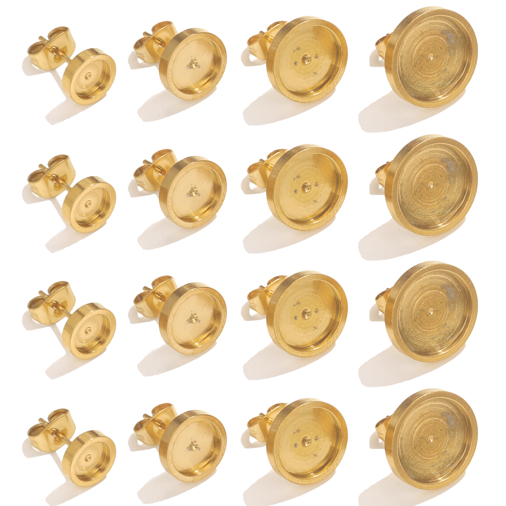 10pcs Stainless Steel Gold Ear - Resin Craft Projects のレビューと価格