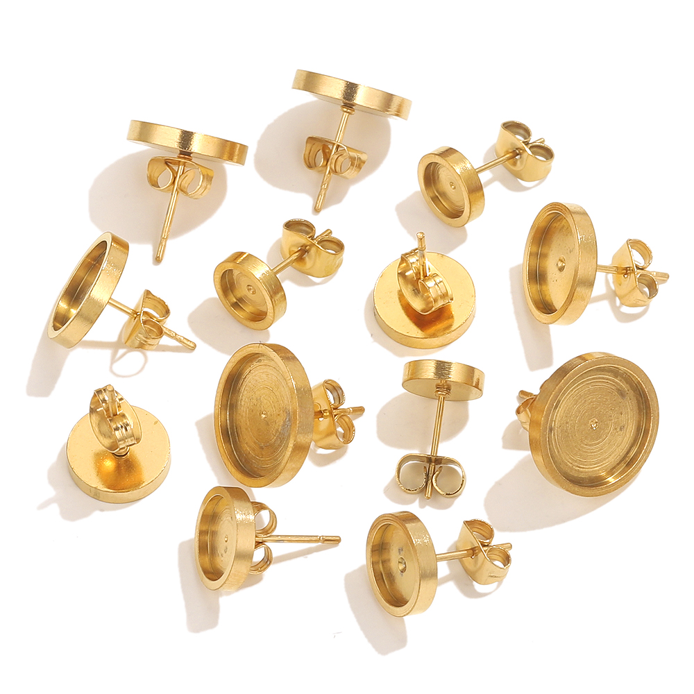 10pcs Stainless Steel Gold Ear - Resin Craft Projects のレビューと価格