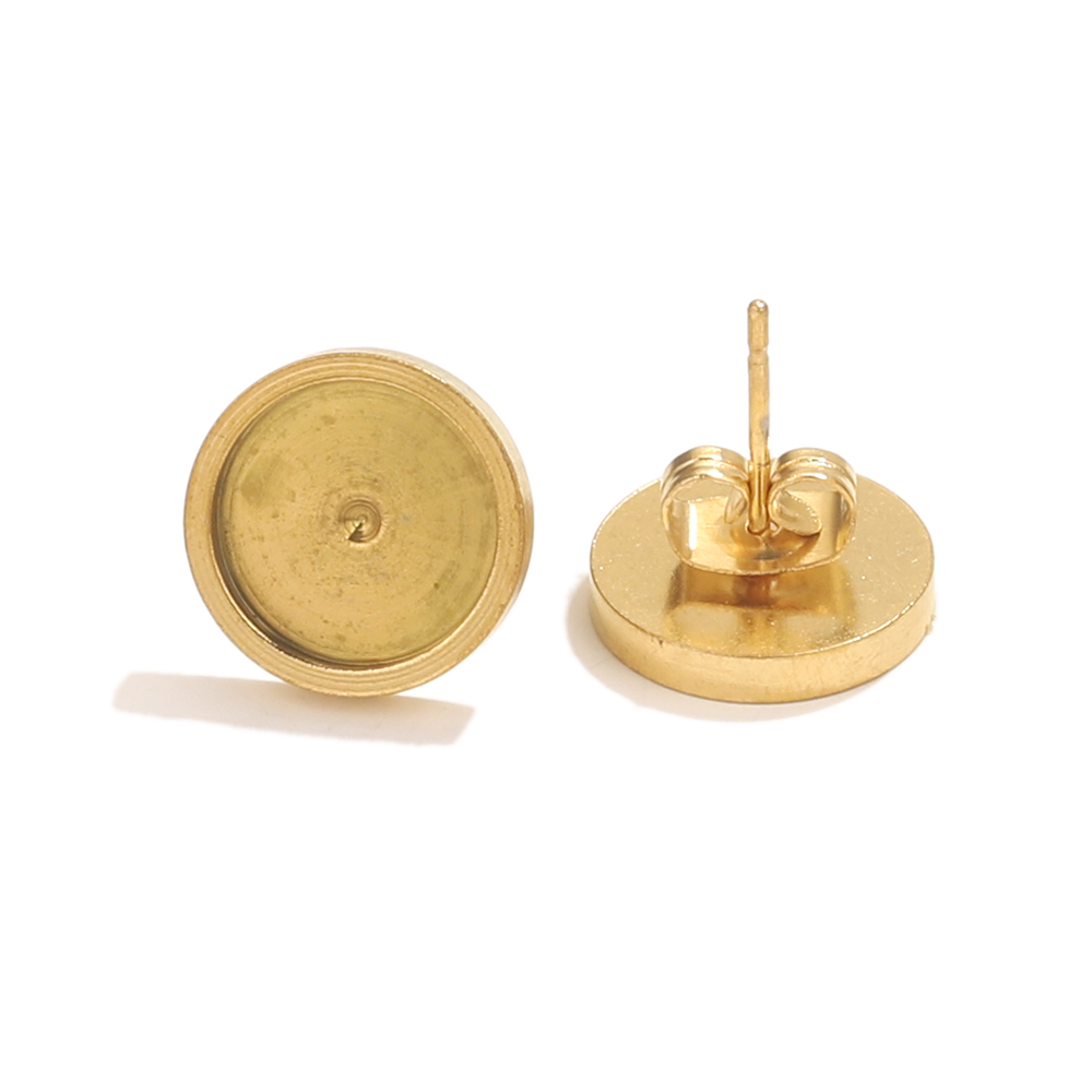 10pcs Stainless Steel Gold Ear - Resin Craft Projects のレビューと価格