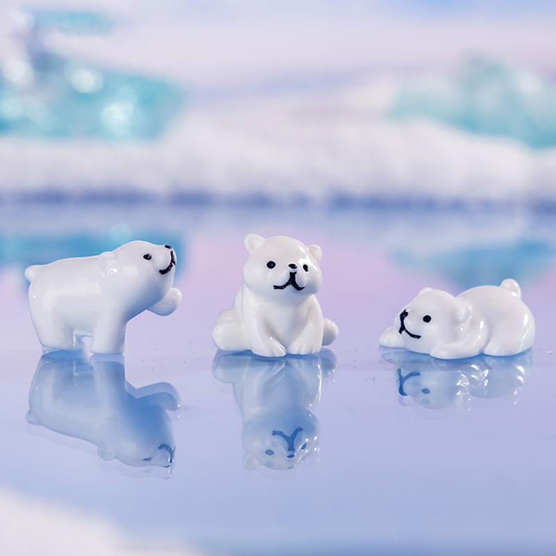 Miniature Polar Bear Figurines - Resin Craft Ideas のレビューと価格