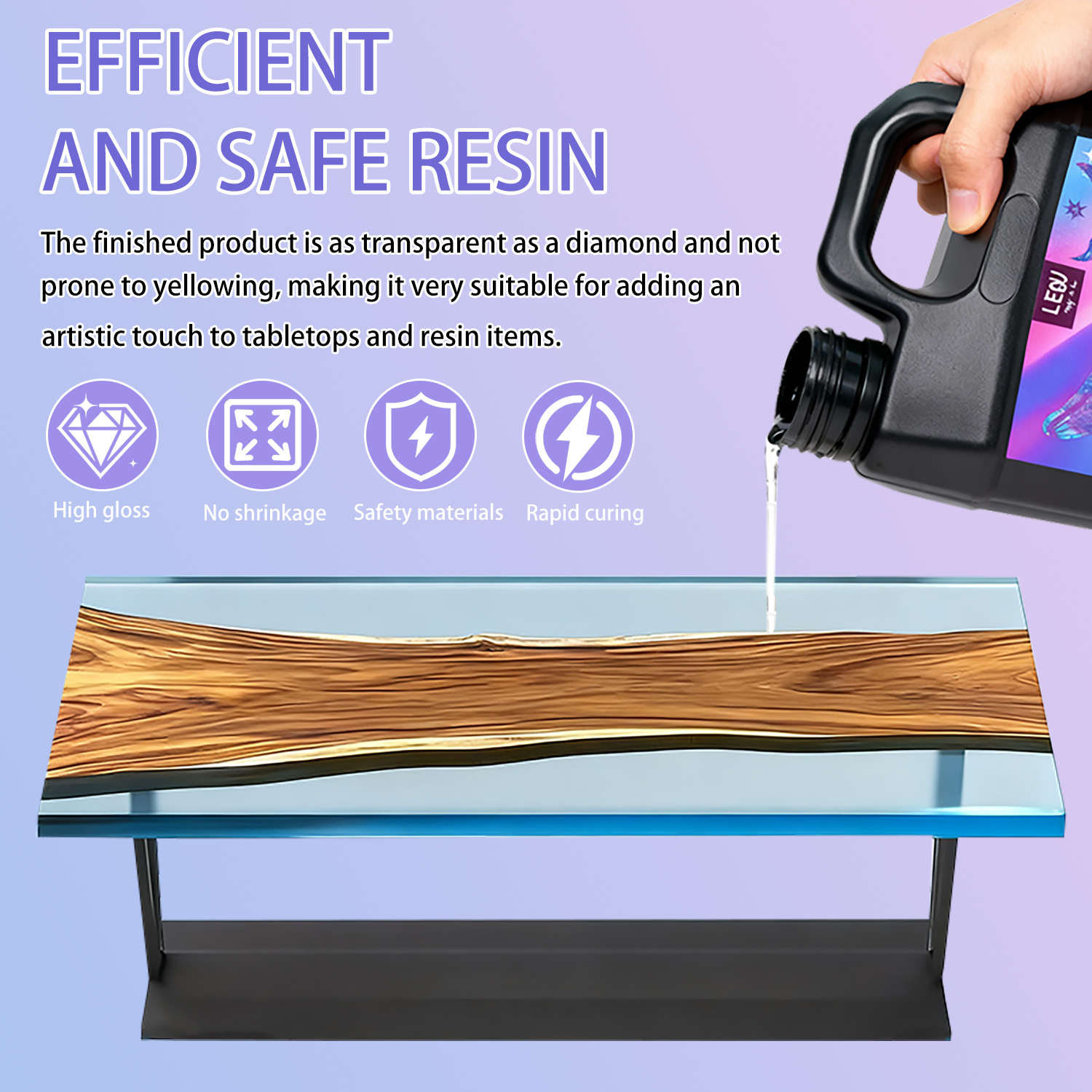 1000g UV Resin Crystal Clear H - Epoxy Uv Resin Kit のレビューと価格