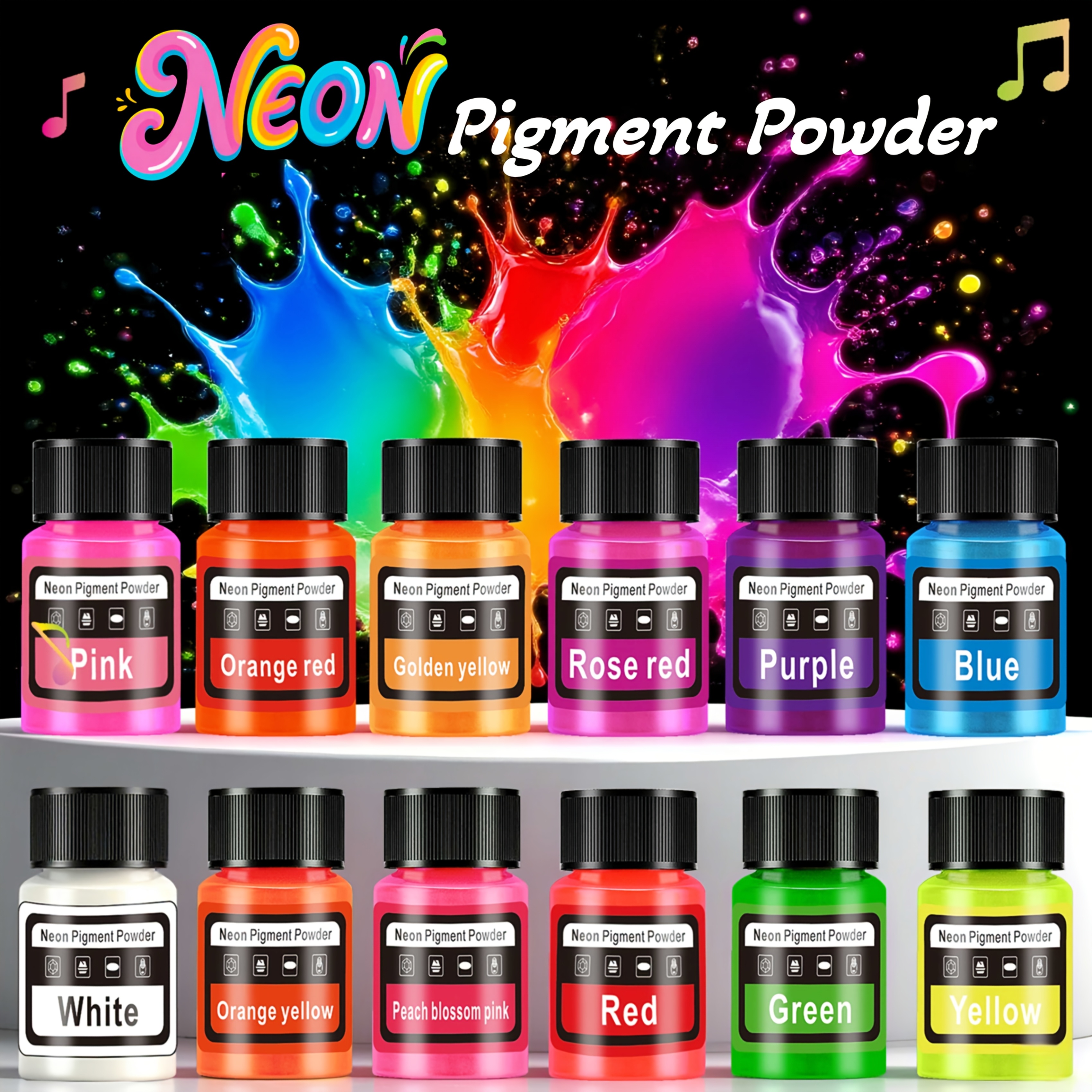 Fluorescent Powder/Neon Resin  - Resin Pigment Set のレビューと価格