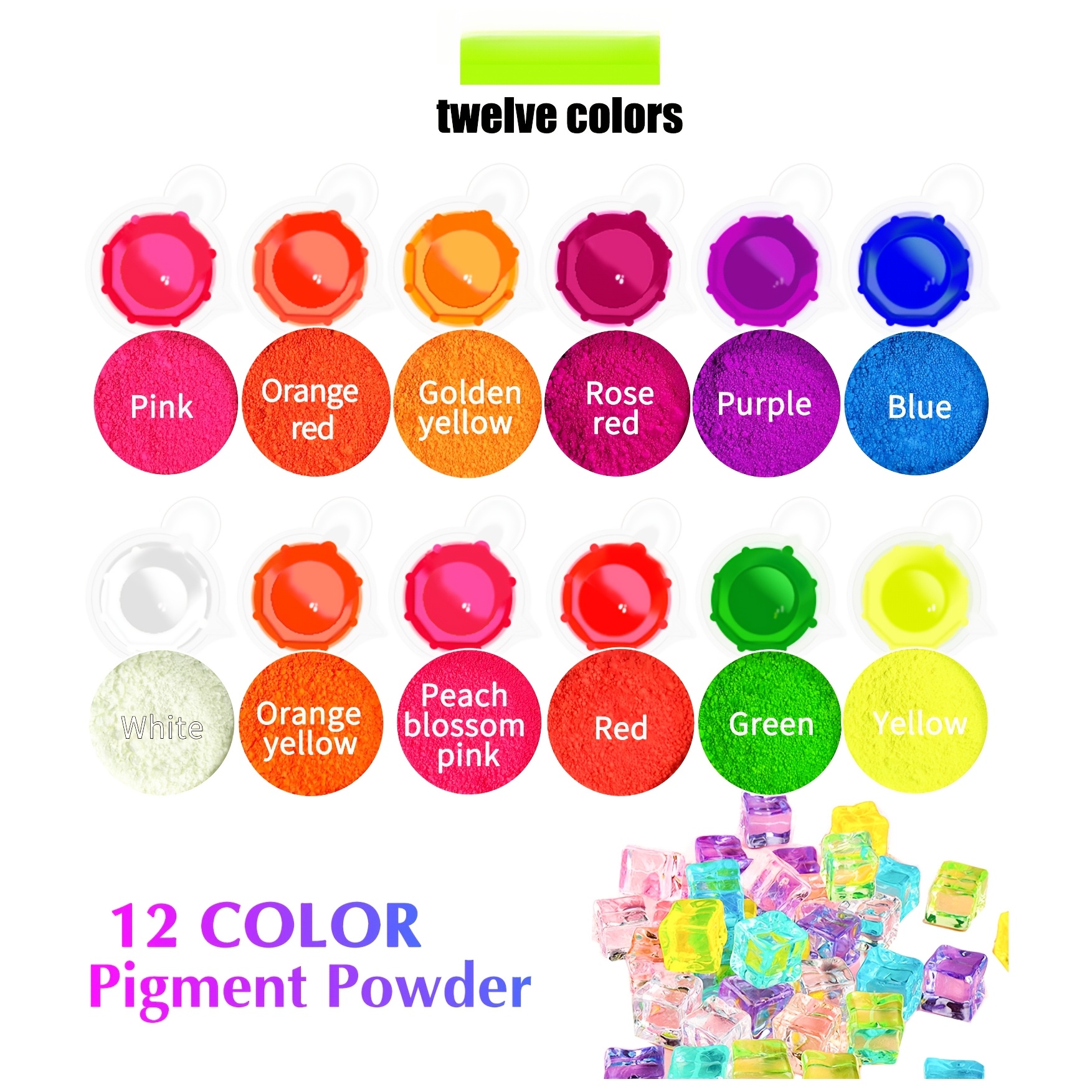 Fluorescent Powder/Neon Resin  - Resin Pigment Set のレビューと価格